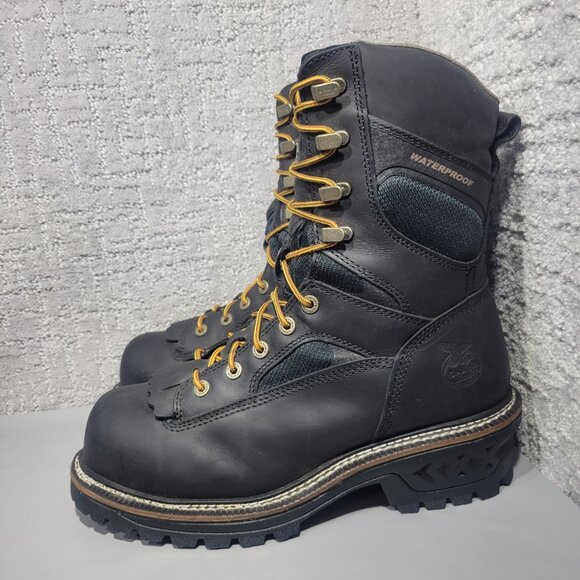 Georgia LTX Logger 9" Composite Toe Mens Size US 9M Waterproof Work Boot GB00619 - Picture 13 of 15